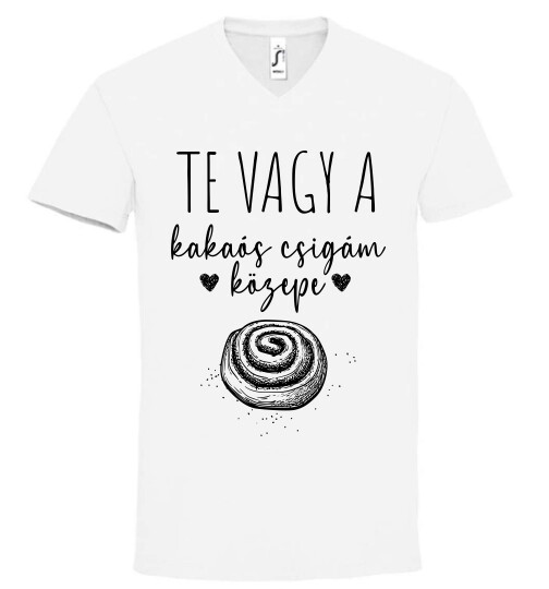 Unisex V nyakú póló