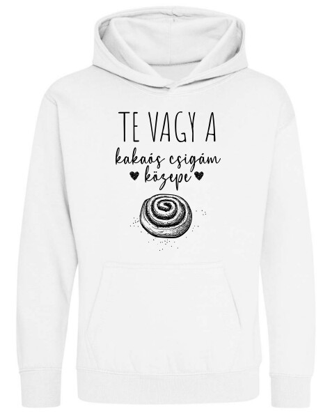 Kapucnis belebújós gyerek pulóver