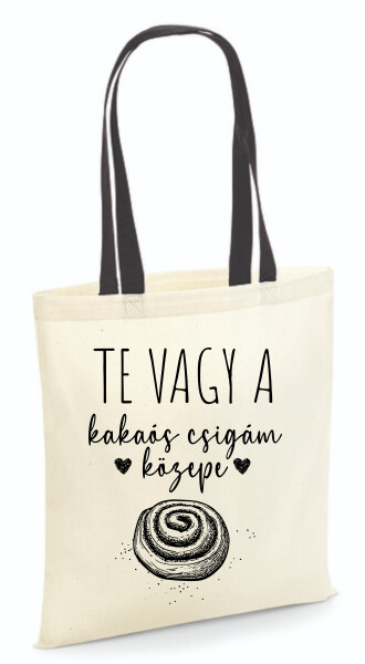 Vászontáska - színes fülű 