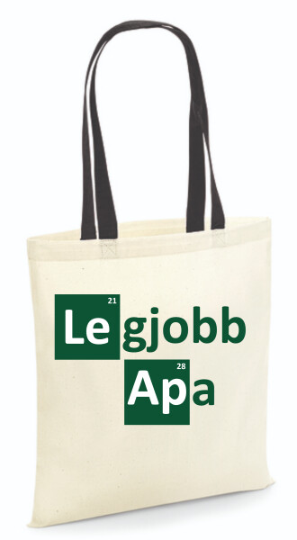 Vászontáska - színes fülű 