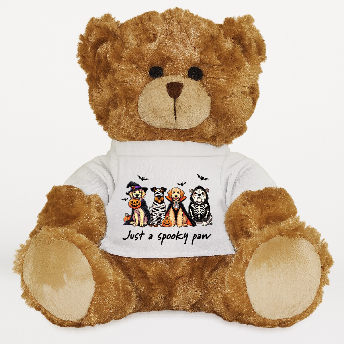 Plüssmaci egyedi pólóval