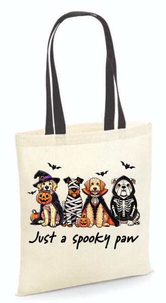 Vászontáska - színes fülű 