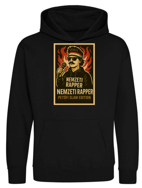 Kapucnis belebújós gyerek pulóver