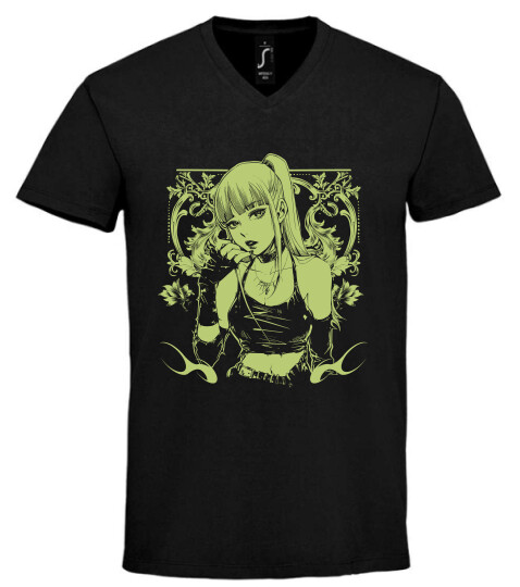 Unisex V nyakú póló