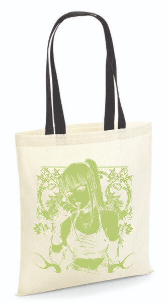 Vászontáska - színes fülű 