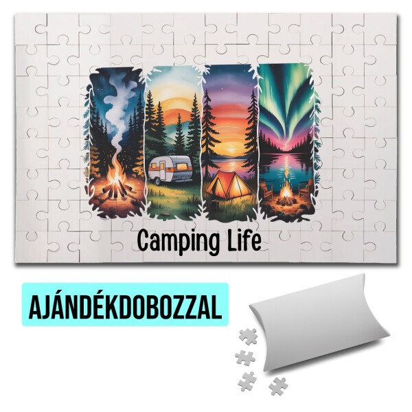 Puzzle - kirakó ajándékdobozzal