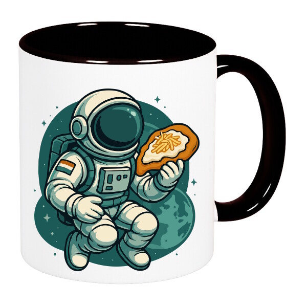 Színes fülű és belsejű bögre