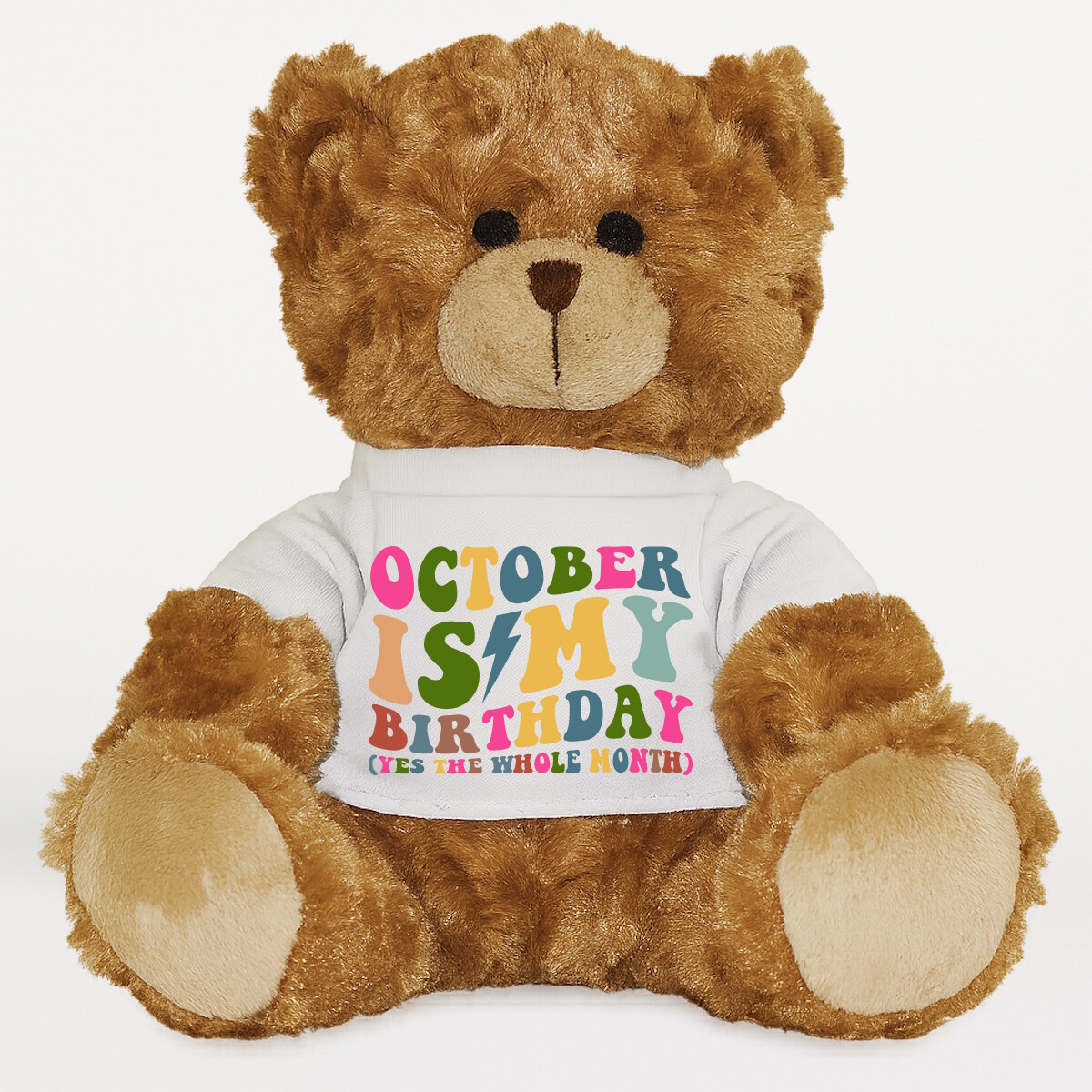 Plüssmaci egyedi pólóval