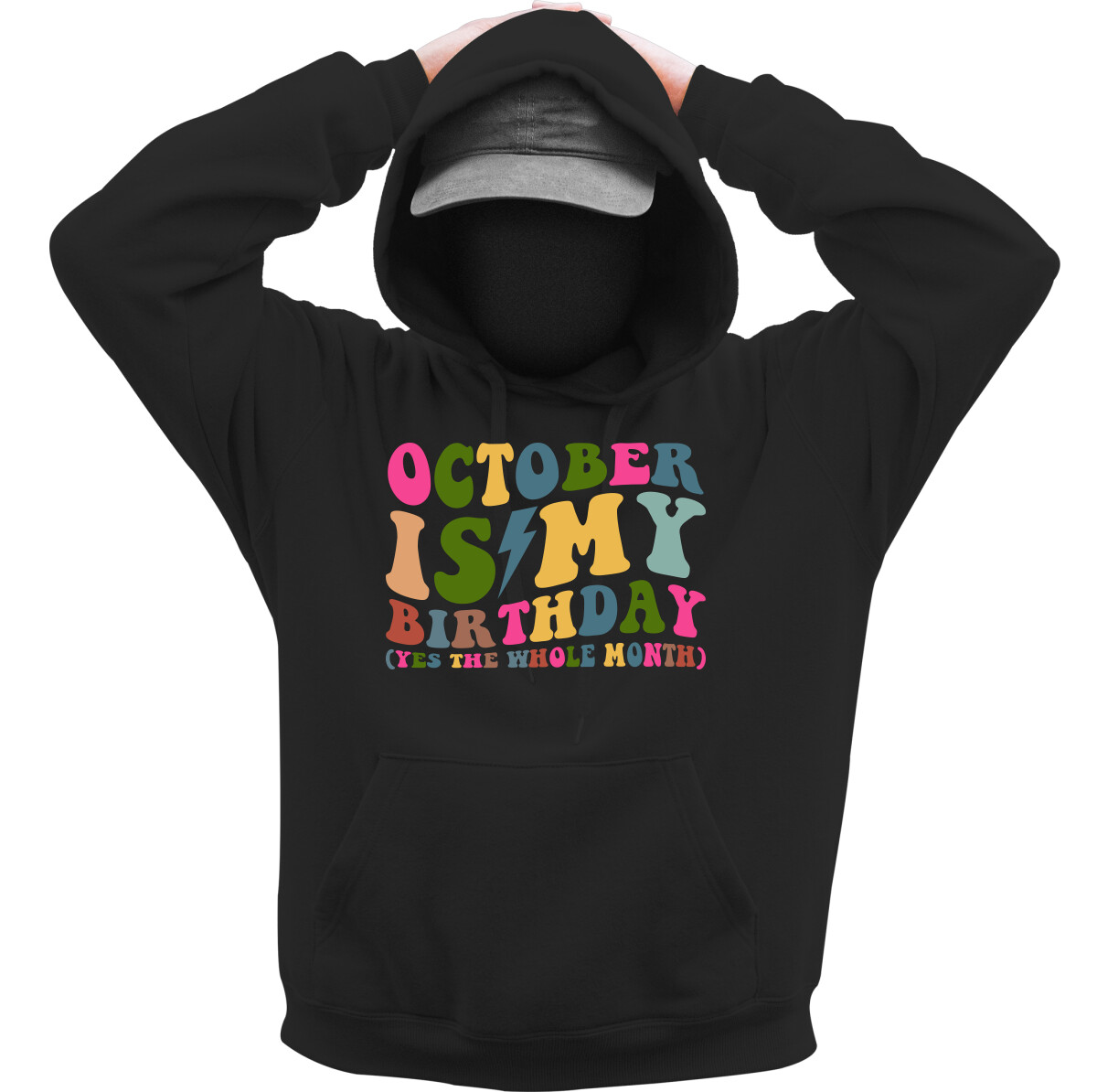 Kapucnis belebújós pulóver