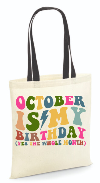 Vászontáska - színes fülű 