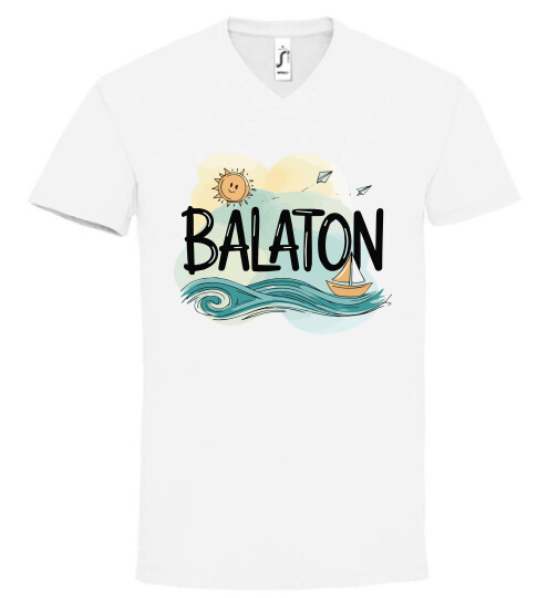 Unisex V nyakú póló