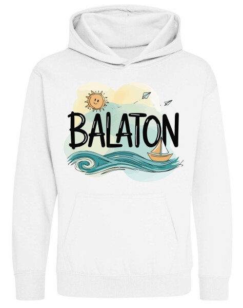 Kapucnis belebújós gyerek pulóver