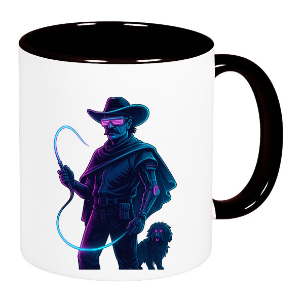 Színes fülű és belsejű bögre