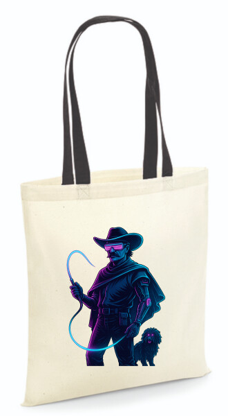 Vászontáska - színes fülű 