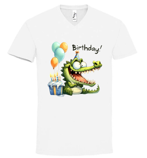 Unisex V nyakú póló