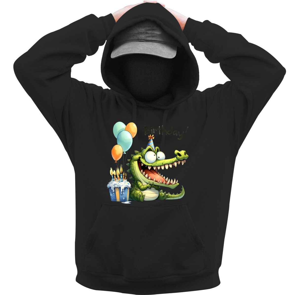 Kapucnis belebújós pulóver