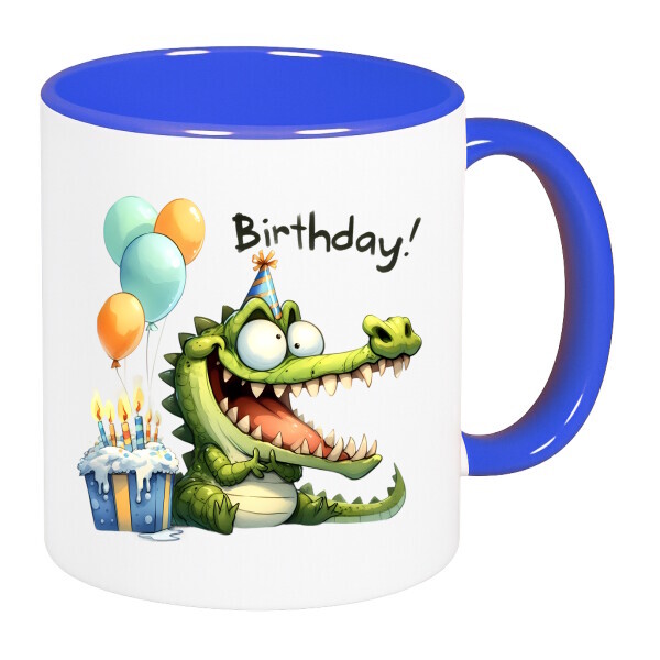 Színes fülű és belsejű bögre