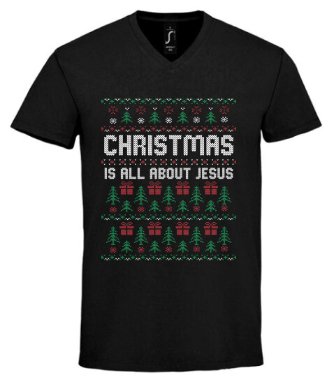 Unisex V nyakú póló