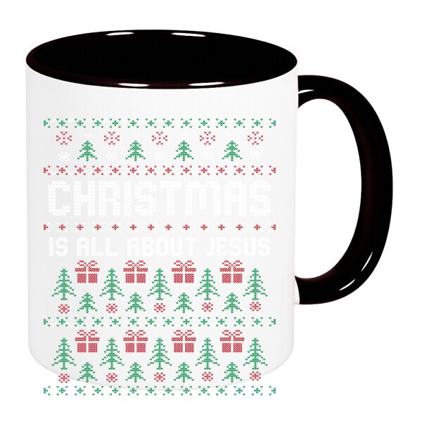 Színes fülű és belsejű bögre