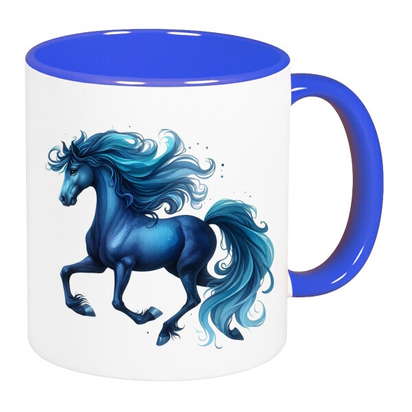 Színes fülű és belsejű bögre