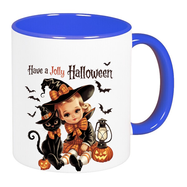 Színes fülű és belsejű bögre