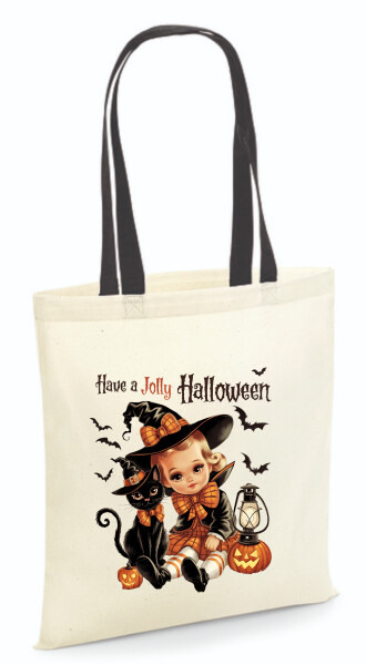 Vászontáska - színes fülű 