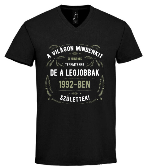 Unisex V nyakú póló