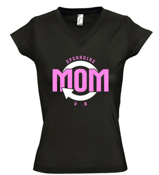 Női V nyakú póló