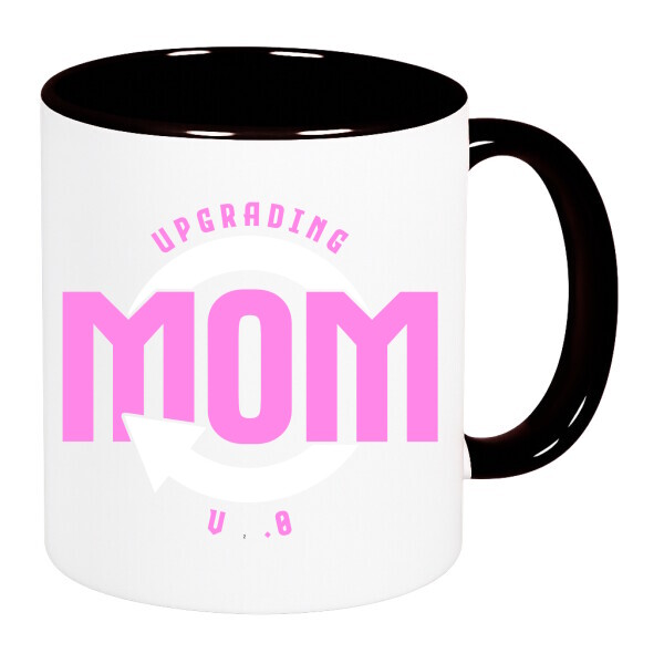 Színes fülű és belsejű bögre