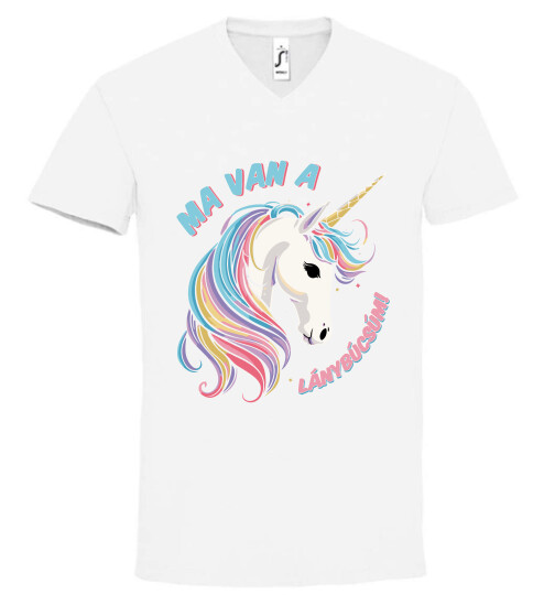 Unisex V nyakú póló