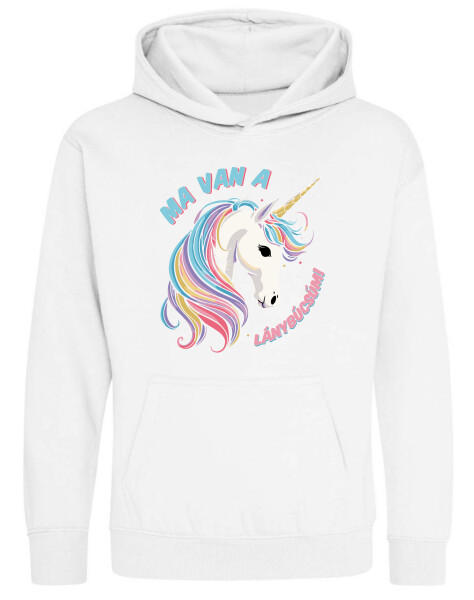 Kapucnis belebújós gyerek pulóver