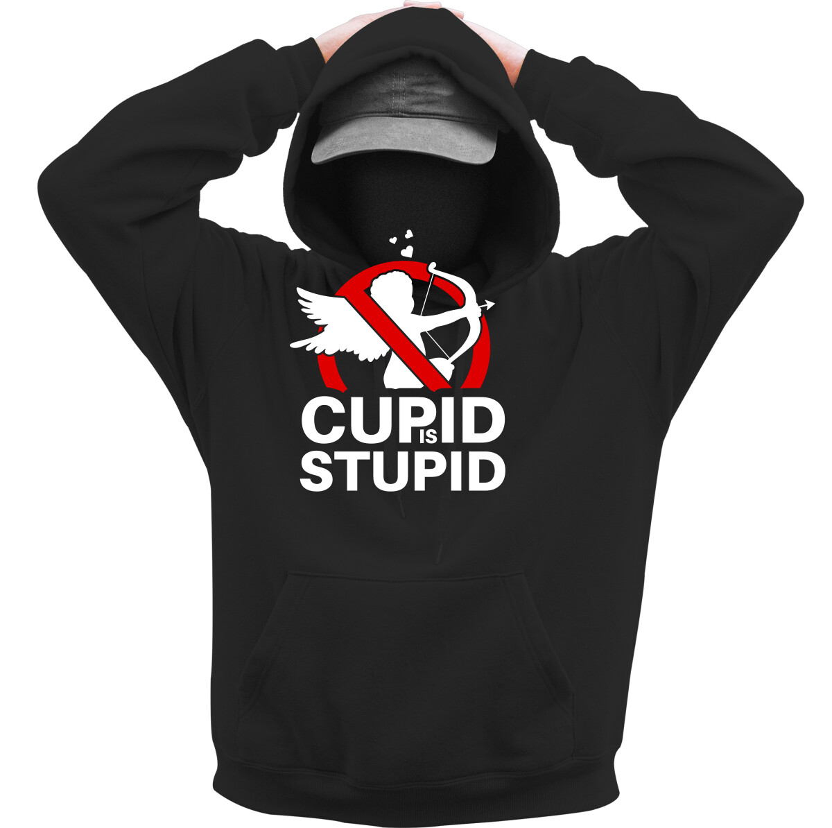 Kapucnis belebújós pulóver