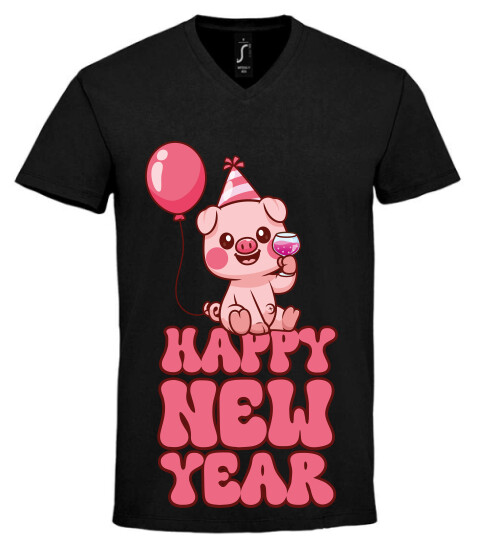 Unisex V nyakú póló