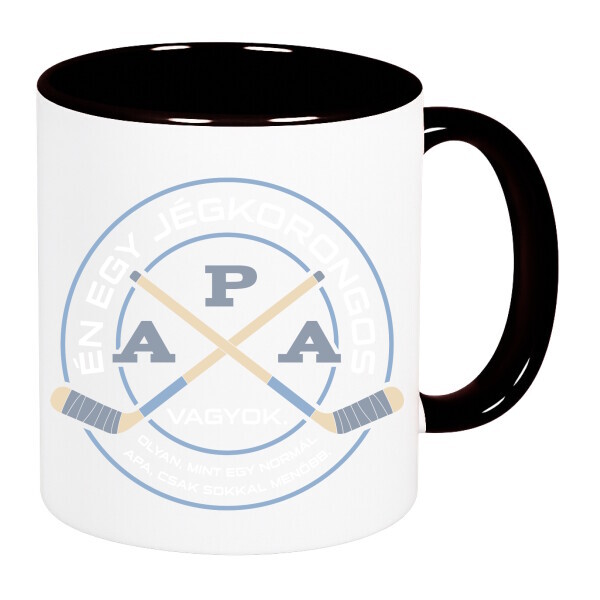 Színes fülű és belsejű bögre