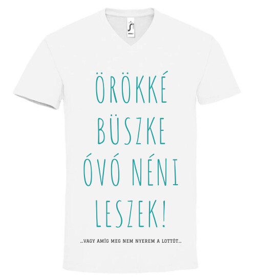 Unisex V nyakú póló