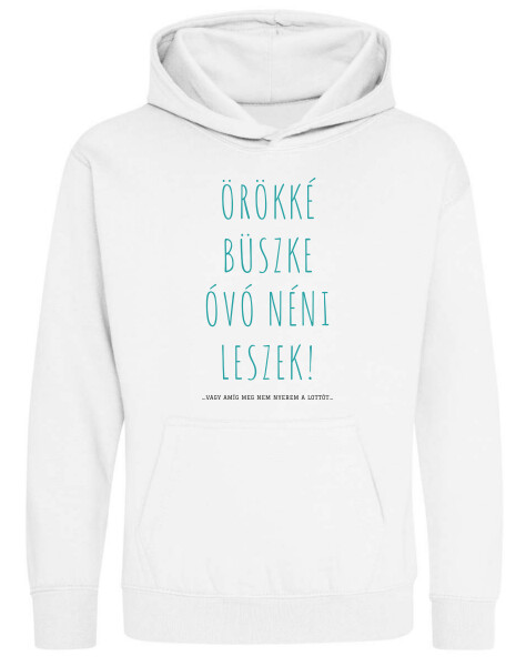 Kapucnis belebújós gyerek pulóver