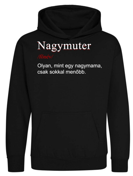 Kapucnis belebújós gyerek pulóver