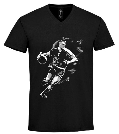 Unisex V nyakú póló