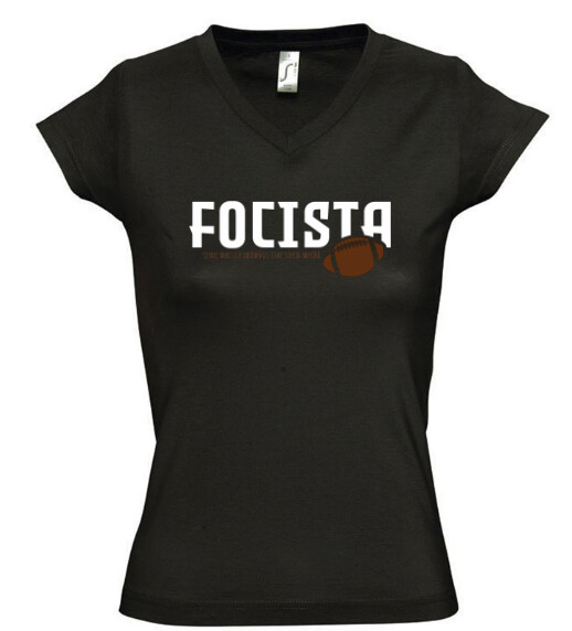 Női V nyakú póló