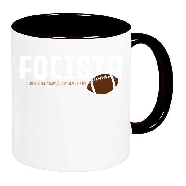 Színes fülű és belsejű bögre