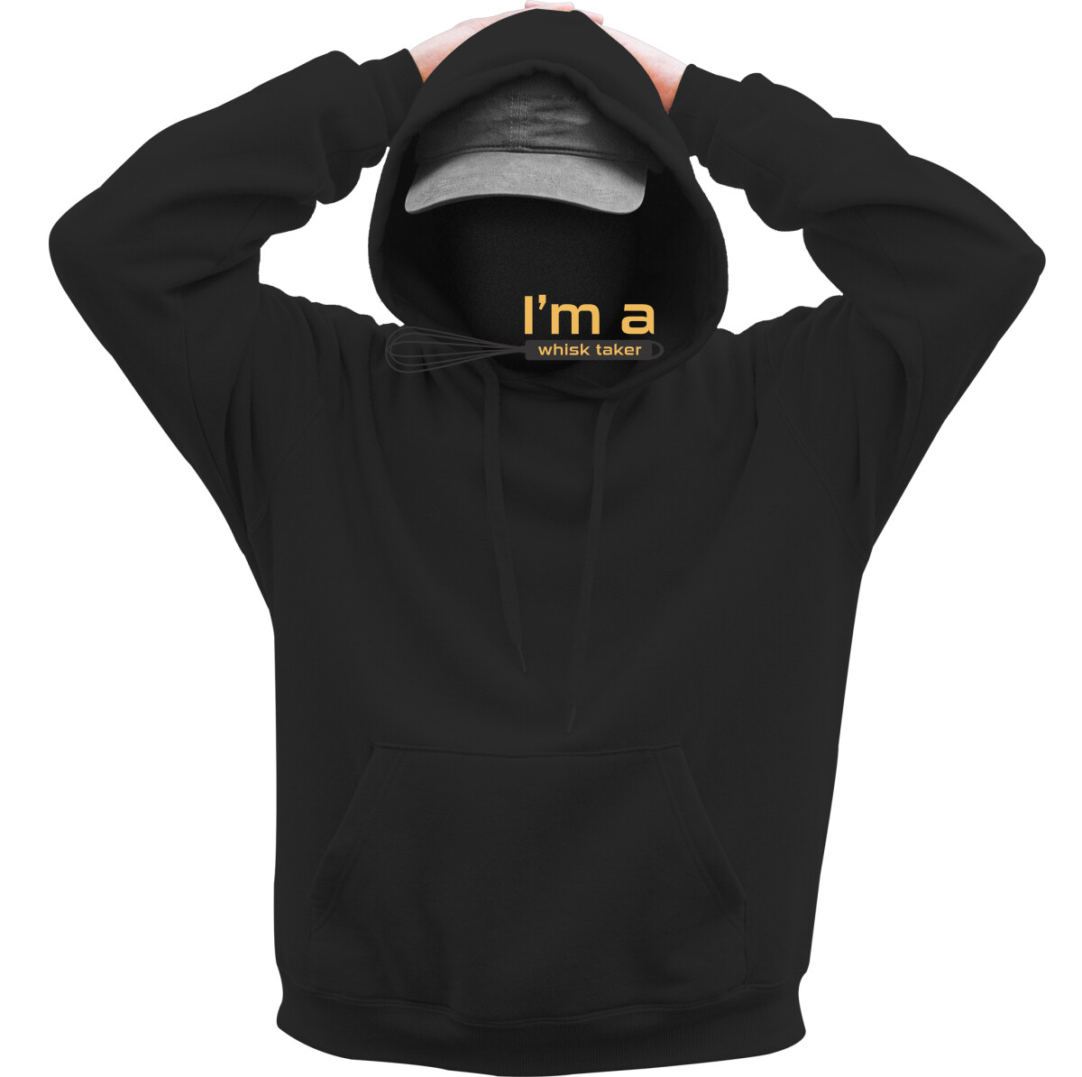 Kapucnis belebújós pulóver