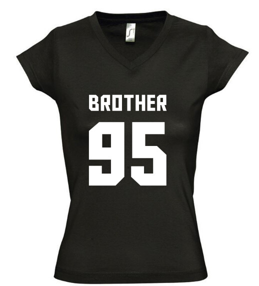 Női V nyakú póló