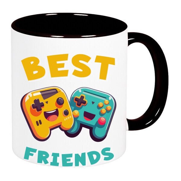 Színes fülű és belsejű bögre