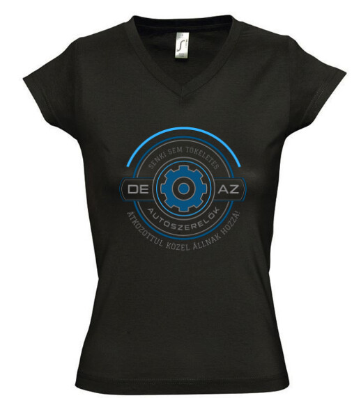 Női V nyakú póló