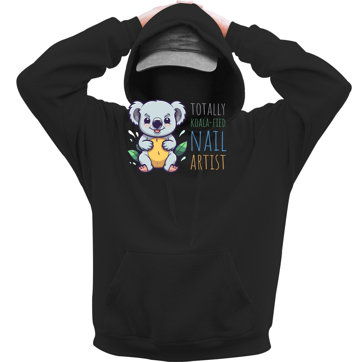 Kapucnis belebújós pulóver