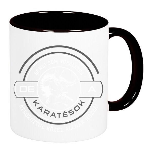 Színes fülű és belsejű bögre