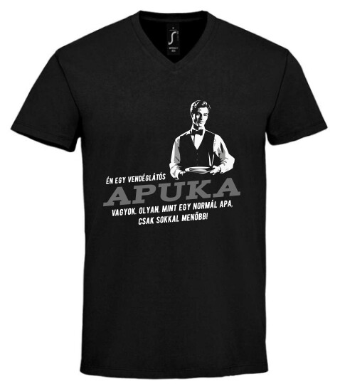 Unisex V nyakú póló