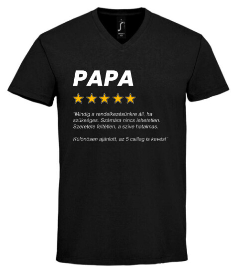 Unisex V nyakú póló