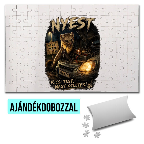 Puzzle - kirakó ajándékdobozzal