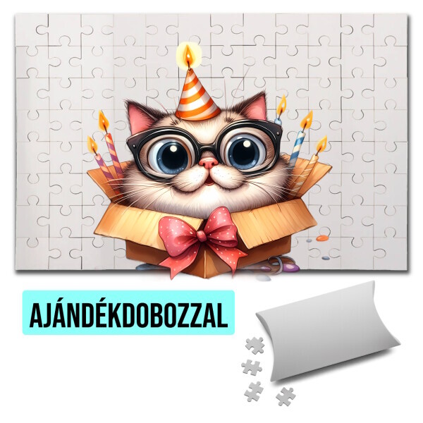 Puzzle - kirakó ajándékdobozzal